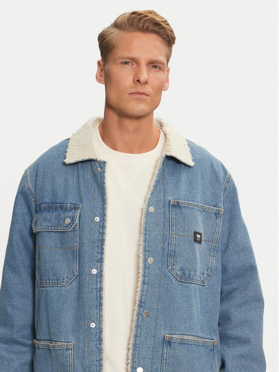 Vans Vans Τζιν μπουφάν Drill Chore VN000K4X Μπλε Regular Fit