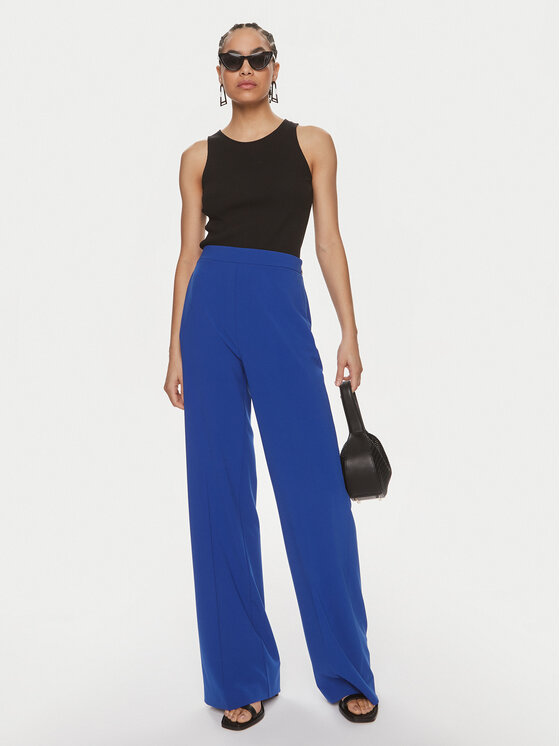 Patrizia Pepe Patrizia Pepe Pantaloni di tessuto 2P1603/A049-CA01 Blu Regular Fit