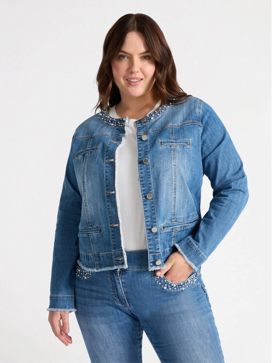 Fiorella Rubino Fiorella Rubino Kurtka przejściowa R492T001169N004 Turkusowy Boxy Fit