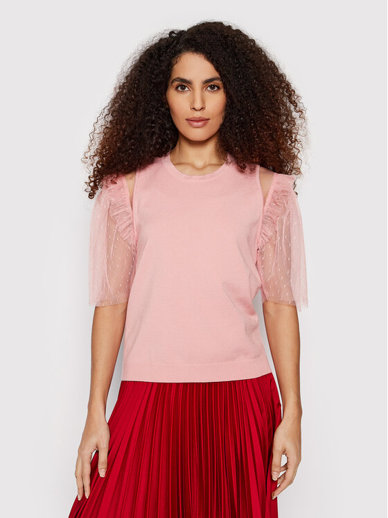 TWINSET Blúzka 221TP3440 Ružová Regular Fit