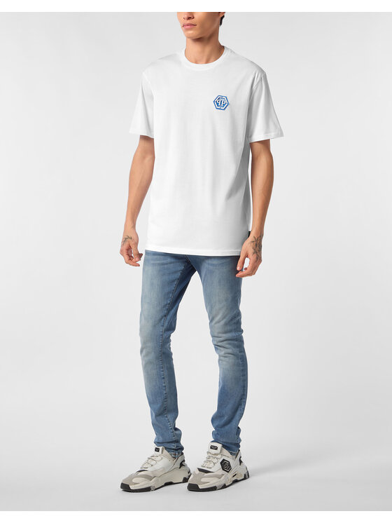 PHILIPP PLEIN PHILIPP PLEIN T-Shirt 24617 Biały Regular Fit