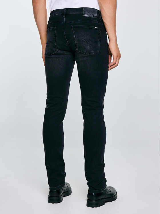 BIG STAR BIG STAR Jeansy TERRY Czarny Slim Fit