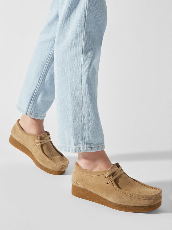 Clarks Clarks Nizki čevlji WallabeeEvoSh 261747474 Bež