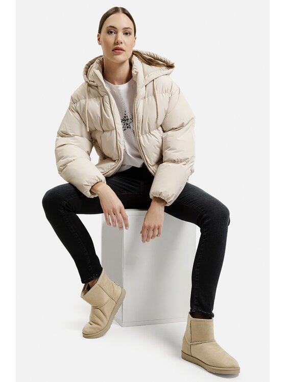 Cross Jeans Cross Jeans Kurtka zimowa 81284-009 Beżowy