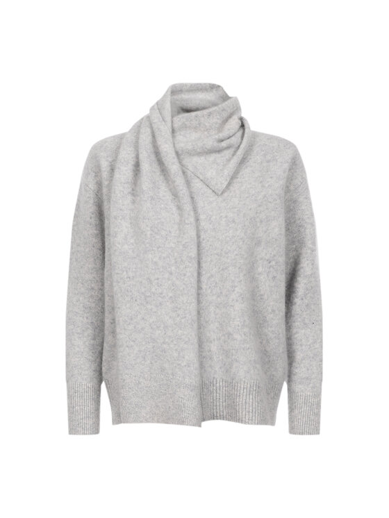 Deni Cler Milano Deni Cler Milano Sweter T-DC-S464-F5-90-81-1 Szary Regular Fit