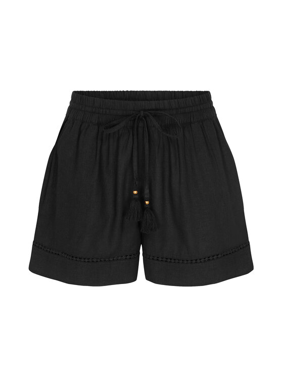 Triumph Triumph Kratke pidžama hlače Summer Wear 10227237 Crna Regular Fit