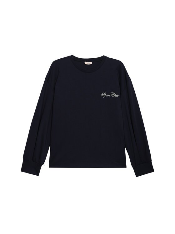 Oltre Oltre Felpa G803J004420N034 Blu Over Fit