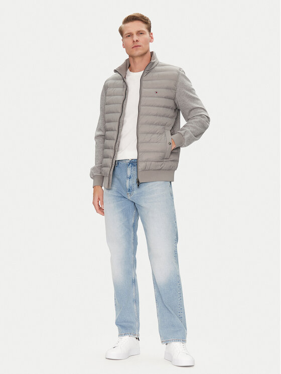 Tommy Hilfiger Tommy Hilfiger Bunda pro přechodné období MW0MW37461 Šedá Regular Fit