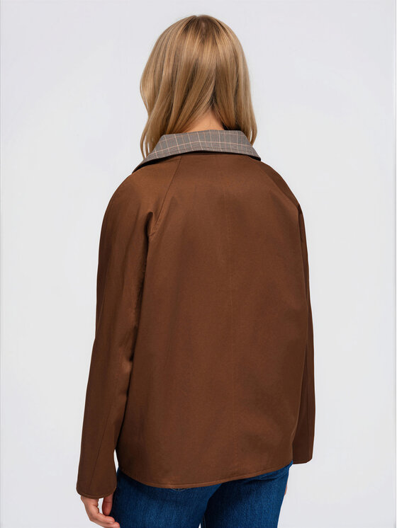 Ombre Ombre Kabát pro přechodné období OW-CT-E0021 Hnědá Regular Fit
