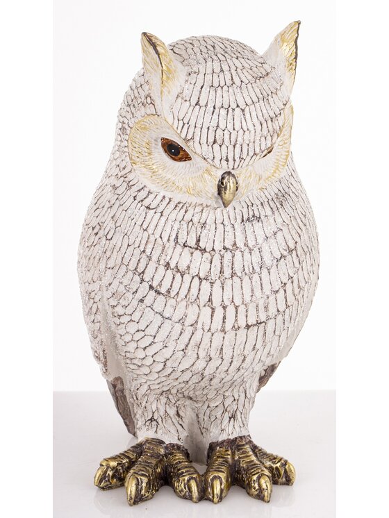 MIAhome MIAhome Figurka sowa NOCTUA-2 Biały