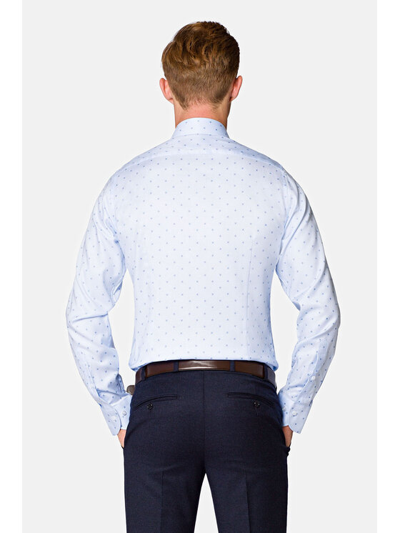 Lancerto Lancerto Koszula Nina KO073219000014 Błękitny Slim Fit