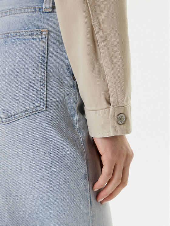 Tommy Jeans Tommy Jeans Traper jakna Flag DW0DW21431 Bež Regular Fit