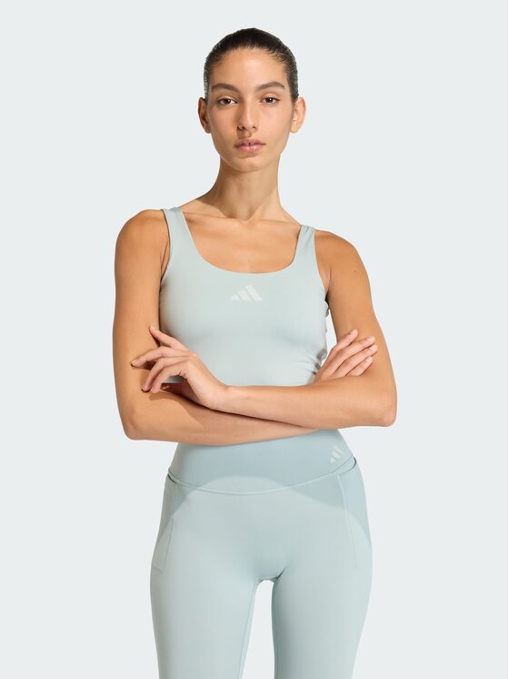 adidas adidas Biustonosz sportowy Power Light Support Zielony