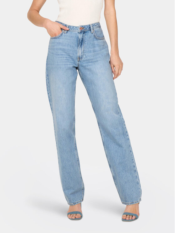 ONLY Blugi Jaci 15296921 Albastru Straight Fit