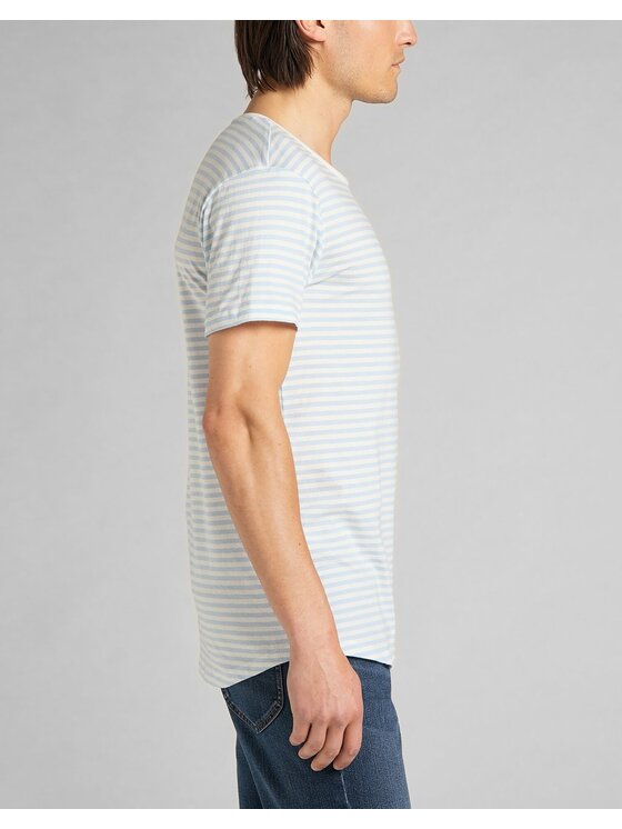 Lee Lee T-shirt SHAPED TEE Blu Regular Fit