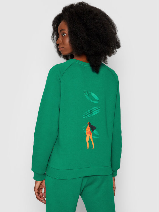 Felpa Oachu Verde Regular Fit