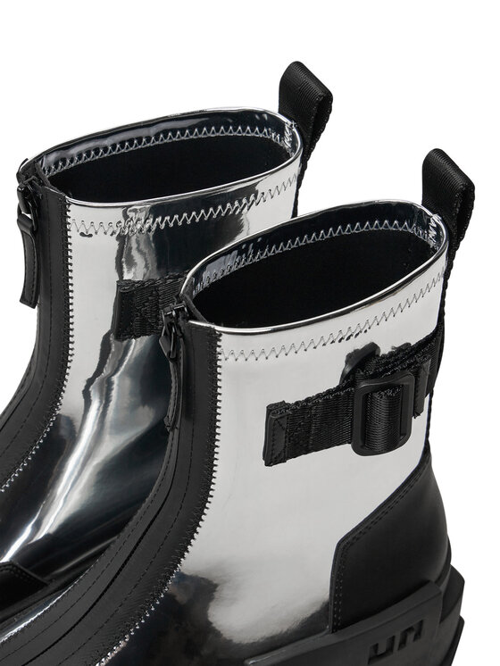 United Nude United Nude Škornji Roko Bootie II 1077714113 Srebrna