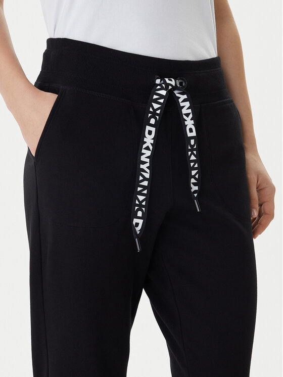 DKNY Sport DKNY Sport Teplákové kalhoty DP5P3496 Černá Regular Fit