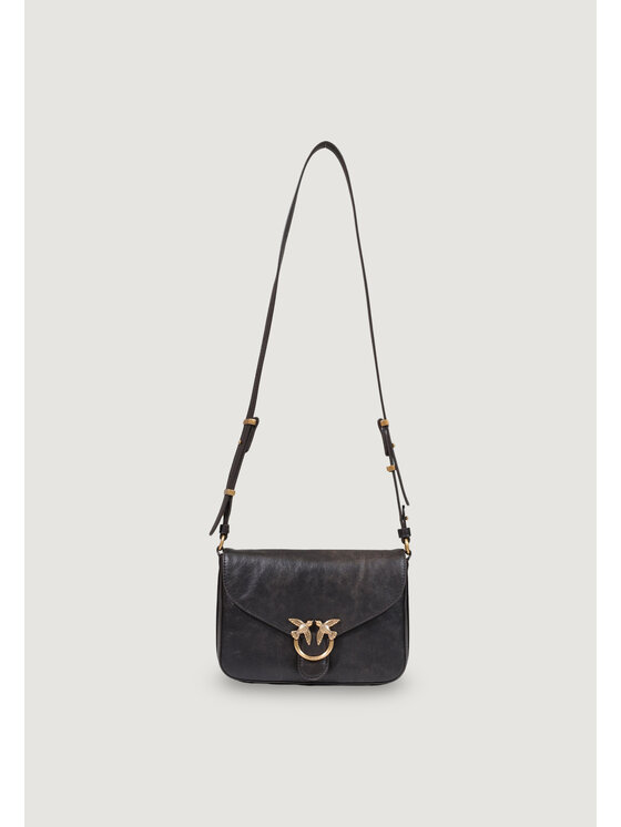 PINKO PINKO Borsetta LOVE SATCHEL MINI CLOUD LEATHE Marrone