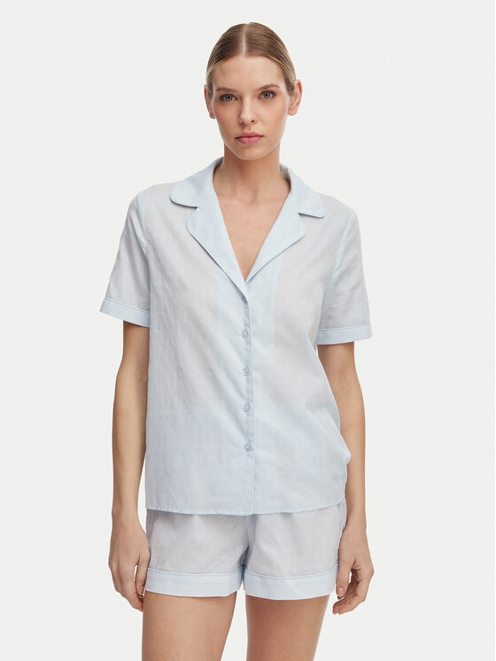 Guess Guess Pizsama O6GX00 WN011 Világoskék Regular Fit