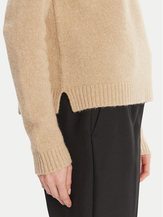 BOSS BOSS Sweter Febisan 50478315 Beżowy Regular Fit