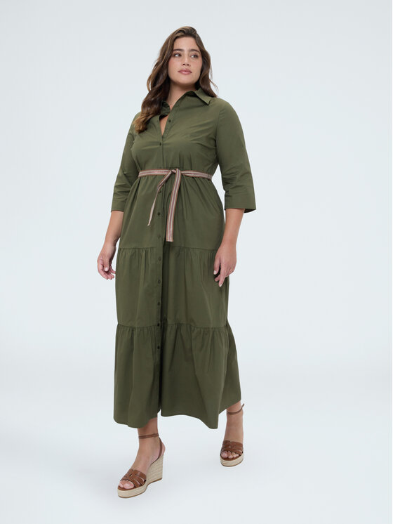 Fiorella Rubino Fiorella Rubino Sukienka wieczorowa 7048T001779N035 Zielony A-Line Fit