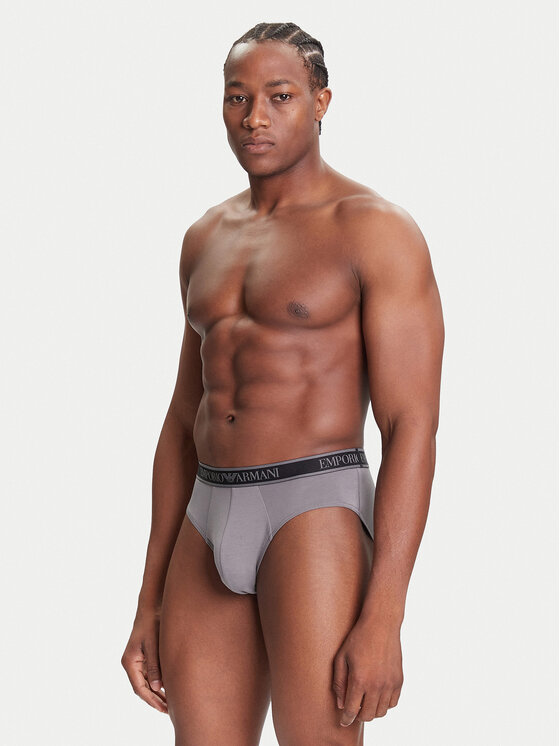 Emporio Armani Underwear Emporio Armani Underwear Set od 3 para muških slip gaća EM000369 AF10779 MC198 Siva