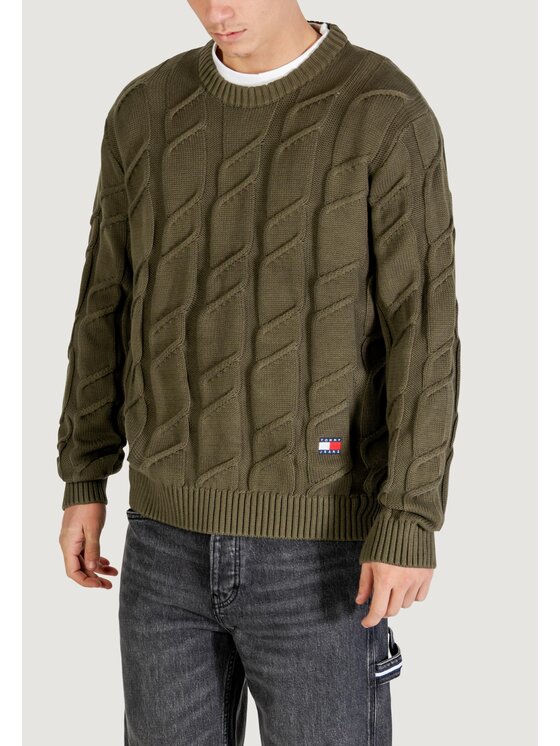 Tommy Jeans Tommy Jeans Πουλόβερ DM0DM22355 Πράσινο Casual Fit