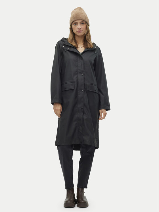 Vero Moda Vero Moda Dežna jakna Malou 10320607 Črna Regular Fit