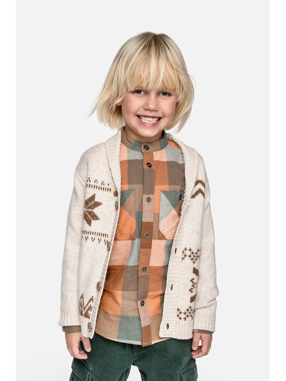 Coccodrillo Coccodrillo Sweter ZC3172201CBK-002 Beżowy Regular Fit