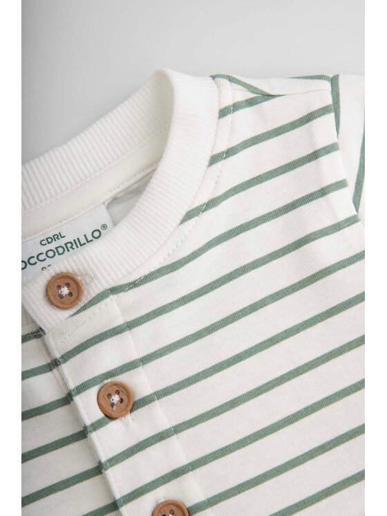 Coccodrillo Coccodrillo Body dziecięce WC6112201IBN-003 Kremowy Regular Fit