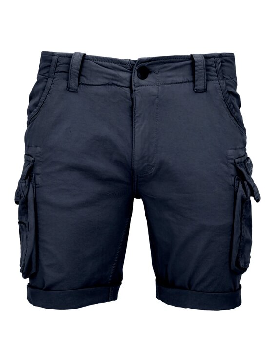 Alpha Industries Alpha Industries Szorty materiałowe AI.176203-07 Granatowy Slim Fit