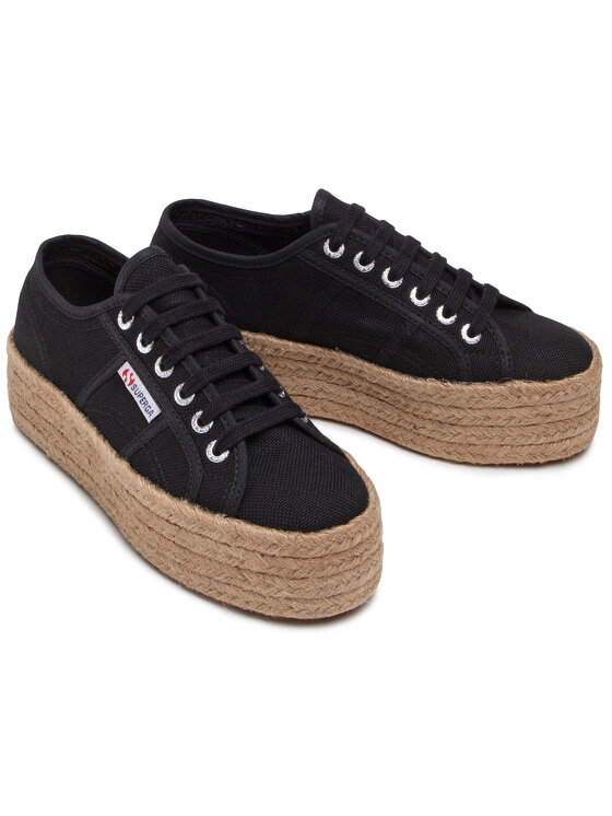 Superga Superga Espadryle 2790 Rope S51186W Czarny
