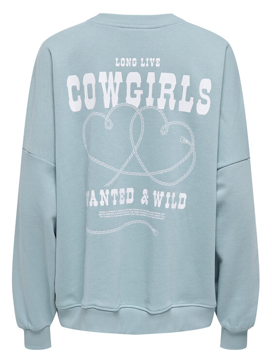 ONLY ONLY Sweatshirt Stina 15357086 Himmelblau Regular Fit