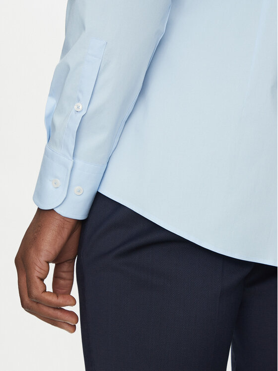 BOSS BOSS Marškiniai H-HANK-kent-C3-214 50538949 Mėlyna Slim Fit