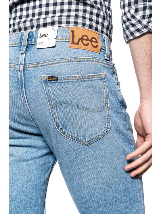 Lee Lee Jeansy RIDER Niebieski Slim Fit