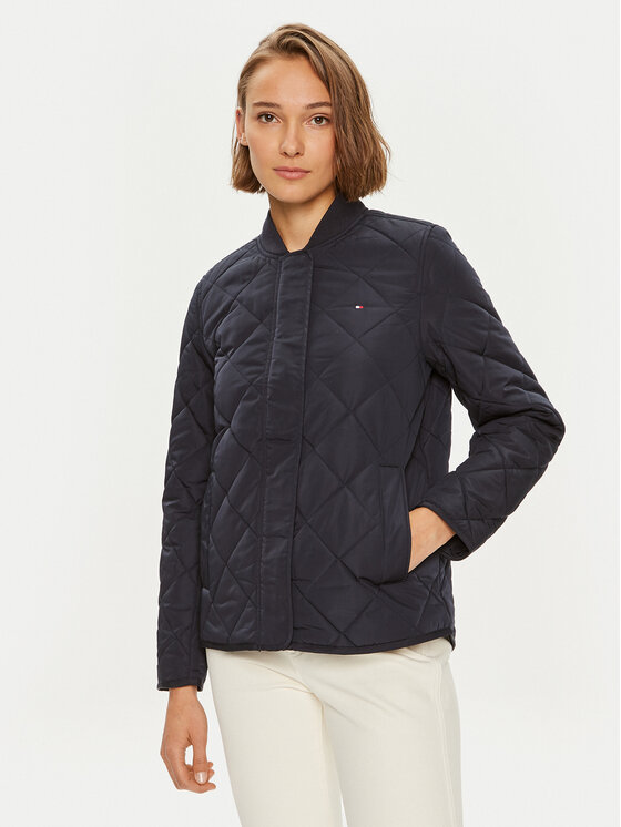 Tommy Hilfiger Prechodná bunda WW0WW42376 Tmavomodrá Regular Fit