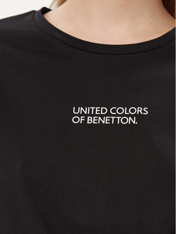 United Colors Of Benetton United Colors Of Benetton Pyžamový top 30963M04R Černá Regular Fit