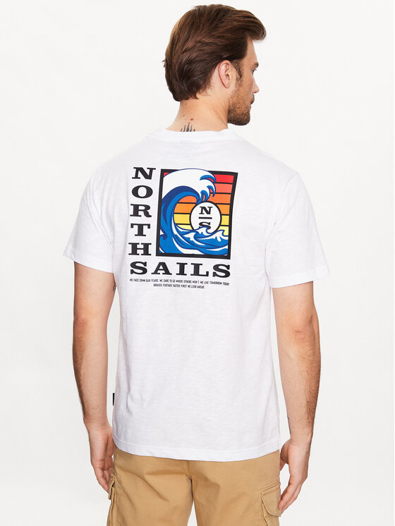 North Sails North Sails T-Shirt 692840 Weiß Regular Fit