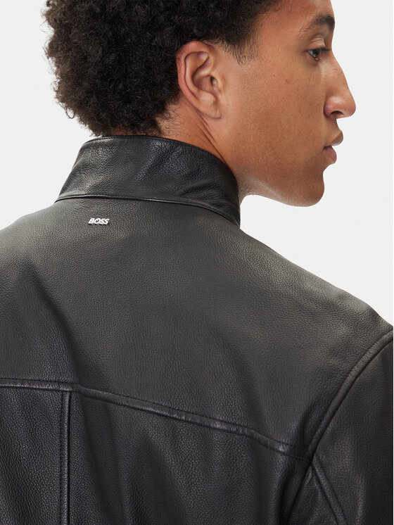 BOSS BOSS Lederjacke H-Moiner 50543899 Schwarz Regular Fit
