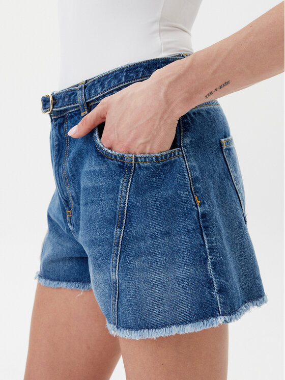 TWINSET TWINSET Džínsové šortky 251TP2575 Modrá Regular Fit