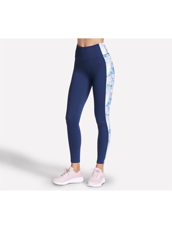 Skechers Skechers Legginsy LG51-PRTQ Granatowy Regular Fit