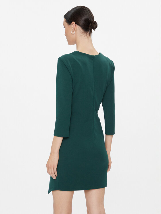 Rinascimento Rinascimento Kokteilinė suknelė CFC0116131003 Žalia Slim Fit