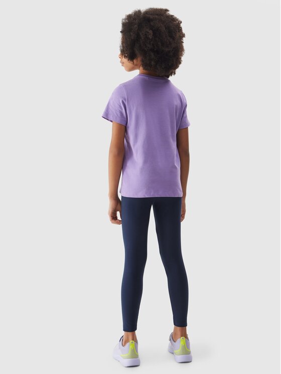 4F 4F Legginsy 4FJWSS24TTIGF130-31S Granatowy