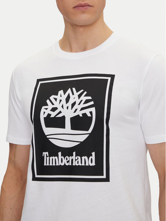 Timberland Timberland Póló TB0A5WQQ Fehér Regular Fit