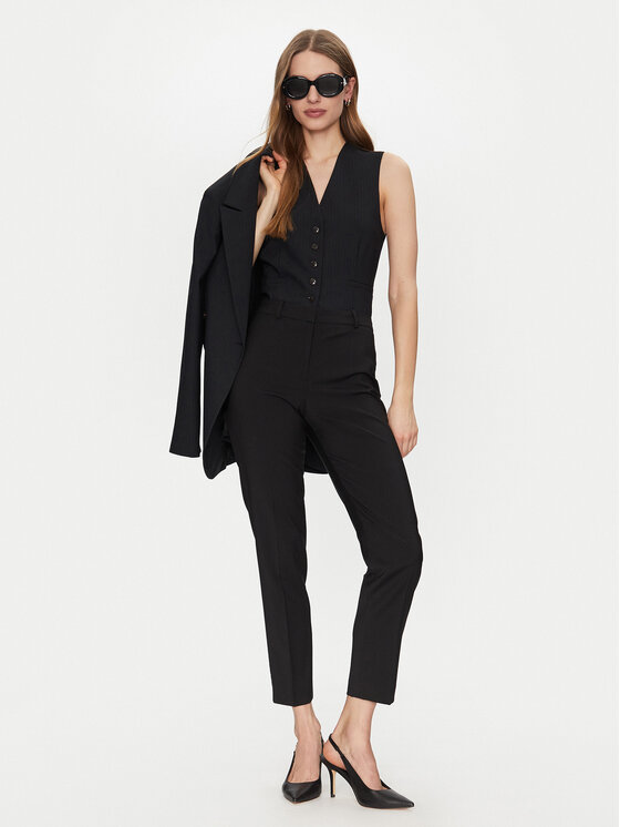 BOSS Boss Chinosy 50490051 Czarny Regular Fit