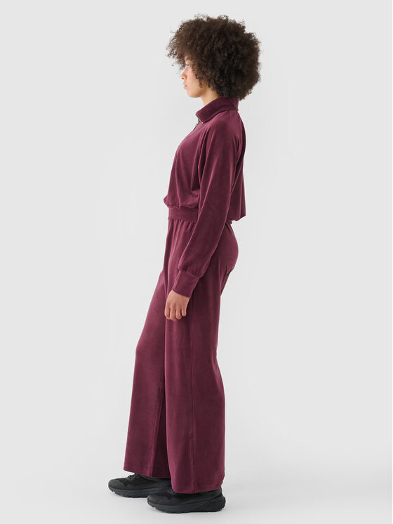 4F 4F Spodnie dresowe 4FRAW24TTROF1352-60S Czerwony Oversize