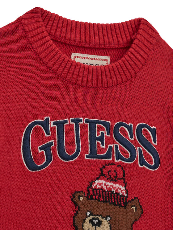 Guess Guess Pullover N6BR03 Z1393 Rot Regular Fit