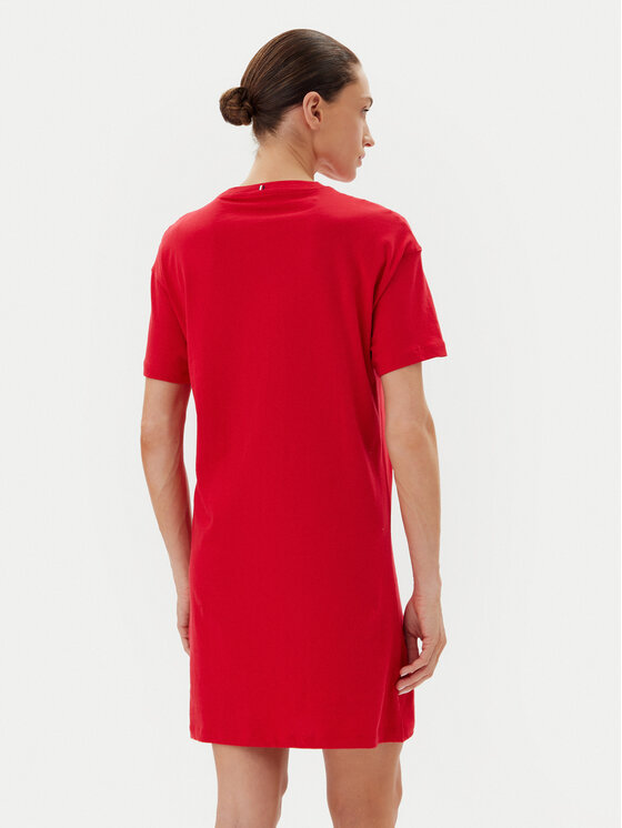 Tommy Hilfiger Tommy Hilfiger Nachthemd UW0UW05767 Rot Regular Fit