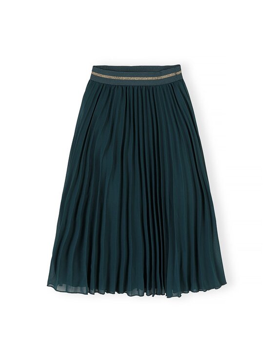 minoti minoti Spódnica plisowana 32SKIRT152 Zielony Regular Fit